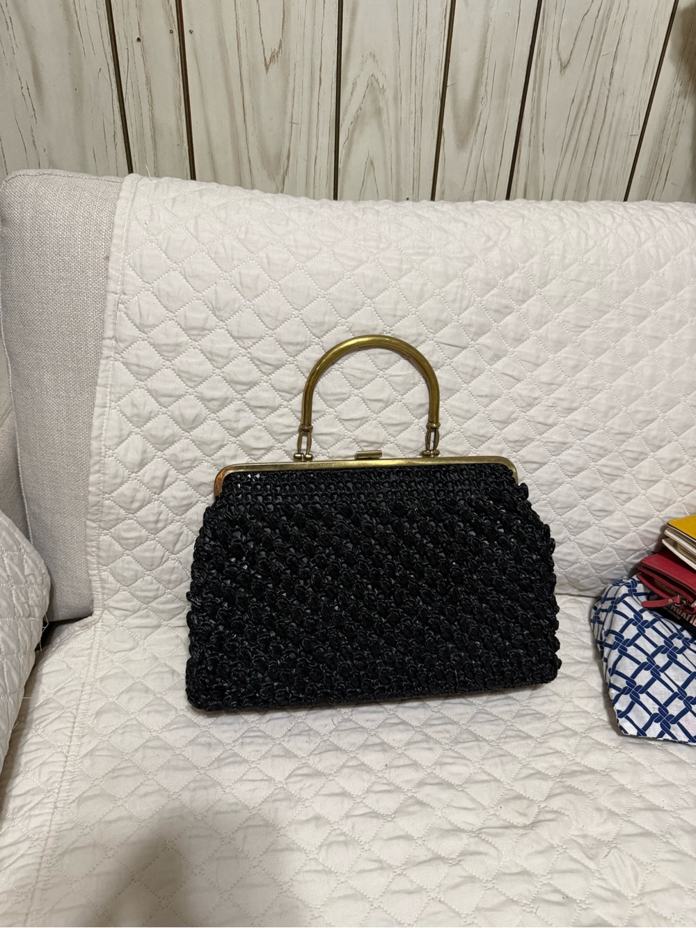 Vintage black handbag from Paris
